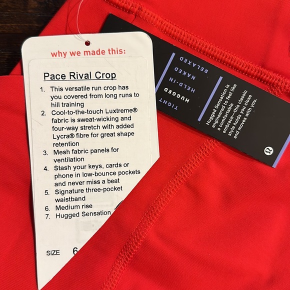 Lululemon Pace Rival Crop - Picture 2 of 4